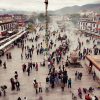 Barkhor desde el templo de Jokhang Barkhor